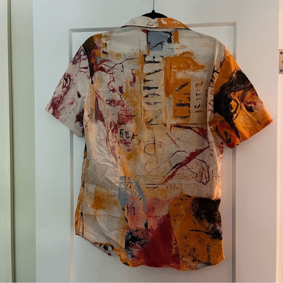 GRAIL!! Rare Vintage Y2K '90s Just Cavalli Napoleon Abstract Graffiti Shirt - Picture 13 of 14